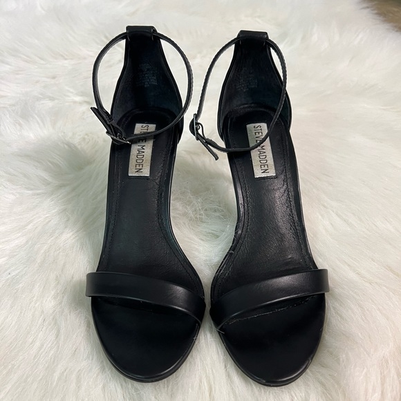 Steve Madden STECIA Black Stiletto Sandals - Size 7 - Picture 8 of 13